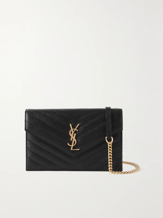 Saint Laurent Cassandre Crossbody Bag Black