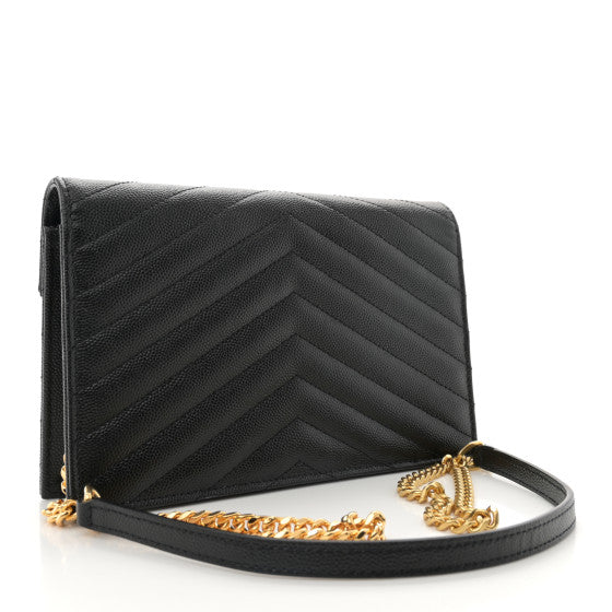 Saint Laurent Cassandre Crossbody Bag Black