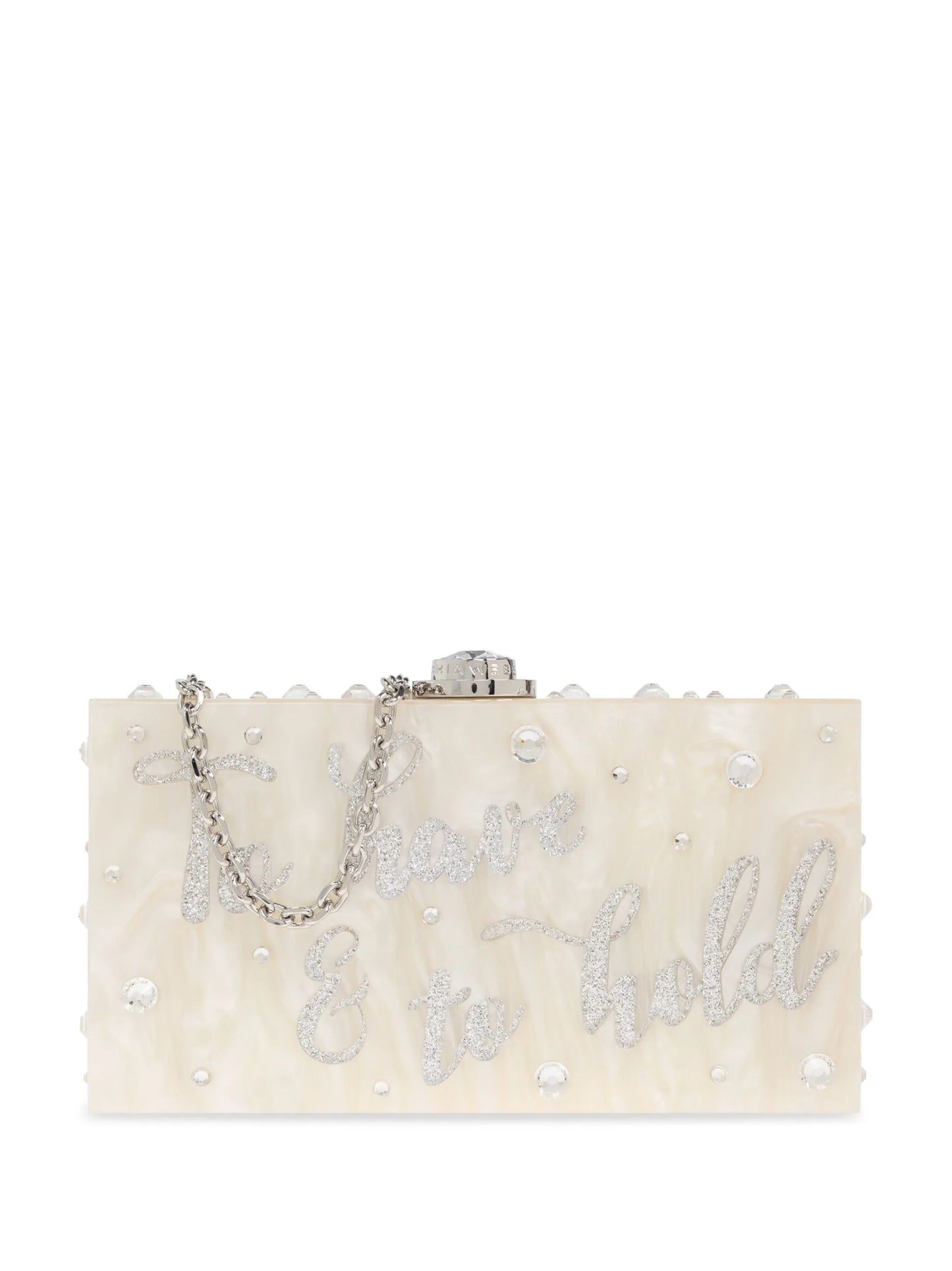 Sophia Webster Cleo Cream Clutch Bag