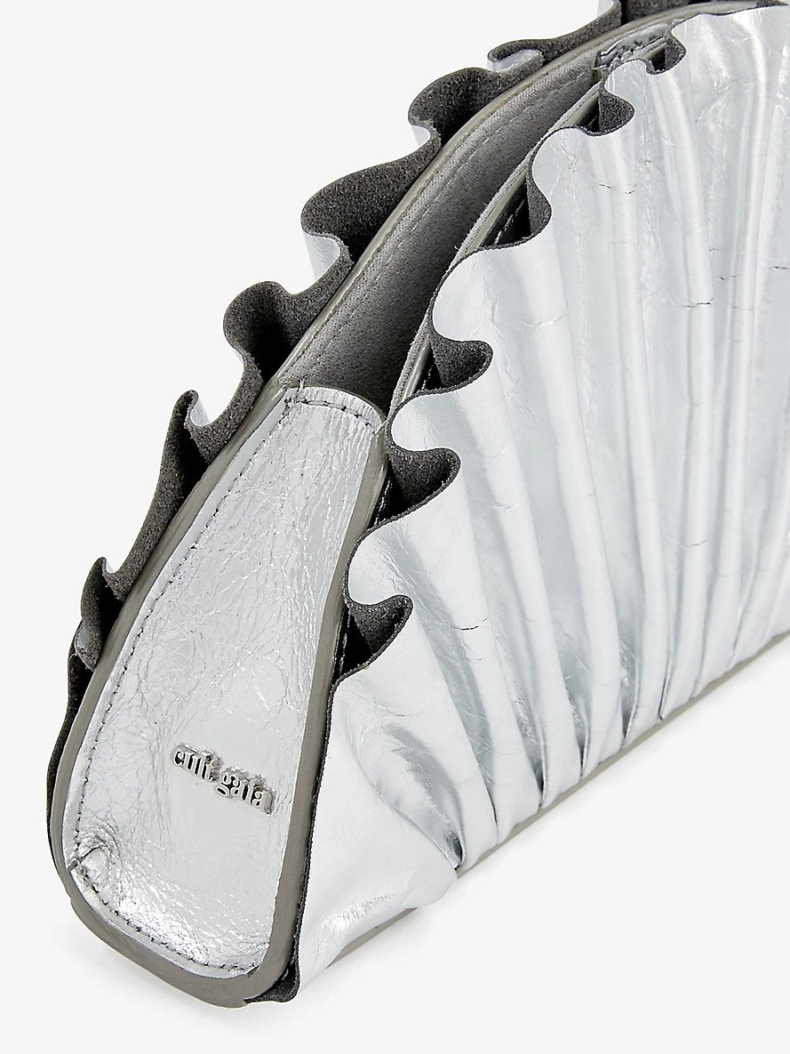 Cult Gaia Nala Mini Clutch Silver